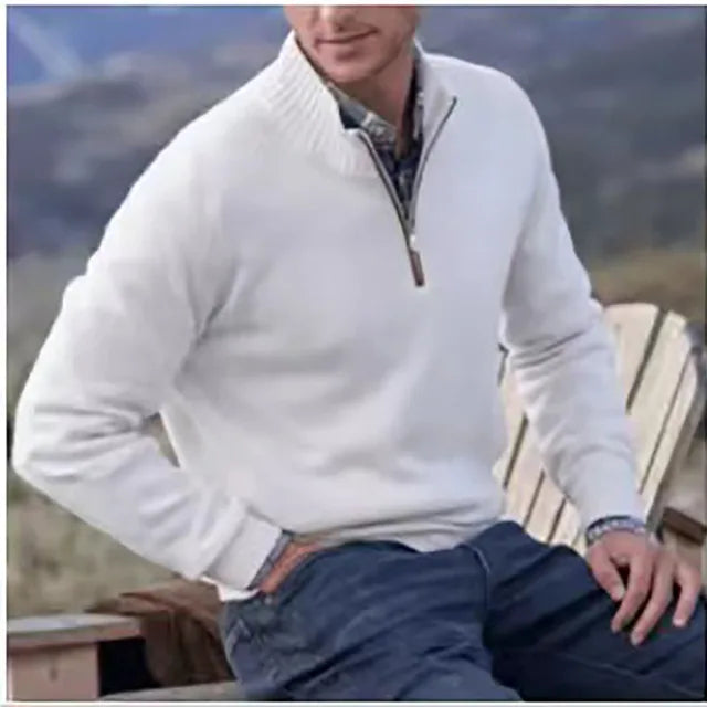 Wool Elegance: The Men's Knitted Sweater