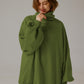 Oversized sweatshirt med rullkrage - Elegant komfort 