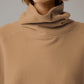 Oversized sweatshirt med rullkrage - Elegant komfort 